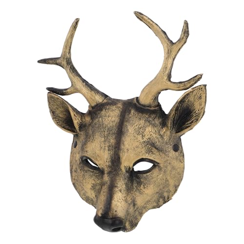 Ipetboom Hirschmaske Elch Maske Tier-Cosplay-Maske Halloween-Rentiermaske Hirschkostüm-Kopfmaske realistische Elchmaske Tier-Cosplay-Kopfmaske 3D-Tierkopfmaske 3D-Tiermaske PU-Schaum Golden Ipetboom Hirschmaske Elch Maske Tier-Cosplay-Maske Halloween-Rentiermaske Hirschkostüm-Kopfmaske realistische Elchmaske Tier-Cosplay-Kopfmaske 3D-Tierkopfmaske 3D-Tiermaske PU-Schaum Golden von Ipetboom