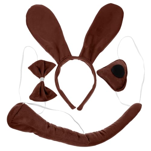 Ipetboom Hundekostüm Set mit Realistischen Hundeohren Stirnband Kunstpelz Nase und Fliege Tier Cosplay Zubehör für Party Halloween Verkleidung Vielseitig Einsetzbar Attraktives Design Ipetboom Hundekostüm Set mit Realistischen Hundeohren Stirnband Kunstpelz Nase und Fliege Tier Cosplay Zubehör für Party Halloween Verkleidung Vielseitig Einsetzbar Attraktives Design von Ipetboom