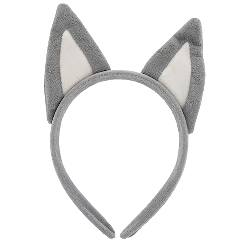 Ipetboom Hundeohren Stirnband aus Stoff Einheitsgröße Cosplay Halloween Kostüm Zubehör Schäferhund Ohren für Erwachsene Party Kopfbedeckung von Ipetboom