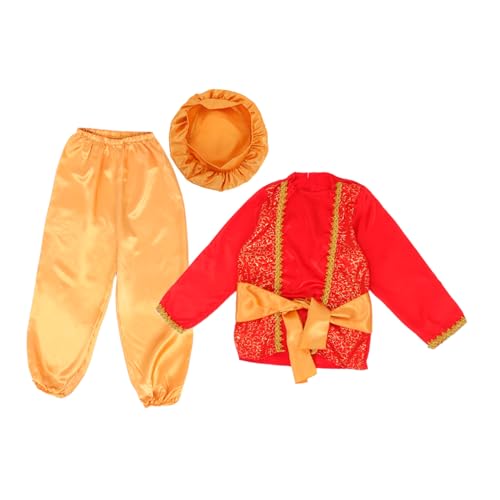 Ipetboom Jungen Kostüm Arabischer Stil mit Hut und Gürtel für Halloween Schulaufführungen und Themenpartys Ipetboom Jungen Kostüm Arabischer Stil mit Hut und Gürtel für Halloween Schulaufführungen und Themenpartys von Ipetboom