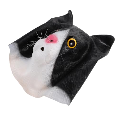 Ipetboom Katzenkopf Lustige Tier für Halloween Kostüm Cosplay Party Requisiten Waschbar und Wiederverwendbar Ipetboom Katzenkopf Lustige Tier für Halloween Kostüm Cosplay Party Requisiten Waschbar und Wiederverwendbar von Ipetboom