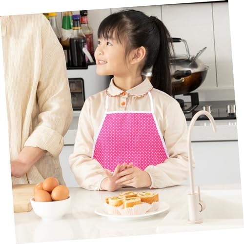 Ipetboom Kochschürze mit Verstellbarer Kochmütze Backhandschuh und Schutzmatte Langlebige Baumwoll Schürze für Kleinkinder Mädchen Jungen für Kochen Backen und Rollenspiele von Ipetboom