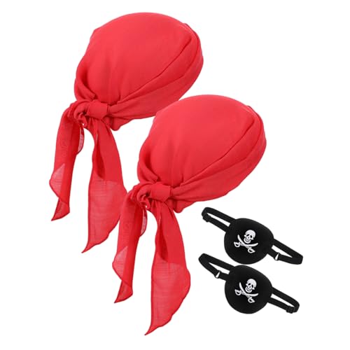 Ipetboom Kostüm Bandana Wraps Einzelne Patch Maske Cosplay Auge Kopfbedeckung Halloween Zubehör Schädel Kopf Erwachsene Mittelalter von Ipetboom