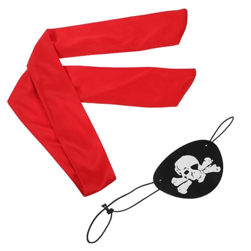 Ipetboom Kostüm Requisiten, mit gekreuzten Knochen und rotem Kopftuch, Filz und Stoff, für Piratenparty Verkleidung, Verschiedene Farben, 100 x 7 x 0,5 cm Ipetboom Kostüm Requisiten, mit gekreuzten Knochen und rotem Kopftuch, Filz und Stoff, für Piratenparty Verkleidung, Verschiedene Farben, 100 x 7 x 0,5 cm von Ipetboom