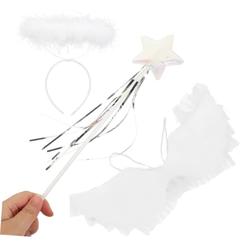 Ipetboom Kostüm Teilig mit Flügel Stab und Haarschmuck Leichtes Performance Kostüm für Party Bühne Geburtstag und Fotoshootings Weißes Engels Outfit für Mädchen Ipetboom Kostüm Teilig mit Flügel Stab und Haarschmuck Leichtes Performance Kostüm für Party Bühne Geburtstag und Fotoshootings Weißes Engels Outfit für Mädchen von Ipetboom