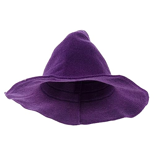 Ipetboom Kreativer Hexenhut für Partys Faltbarer Tief Hut Baumwollmischung für Erwachsene für Halloween und Kostümpartys Schützt vor Sonne und Verleiht Deinem Outfit Perfekten Look von Ipetboom