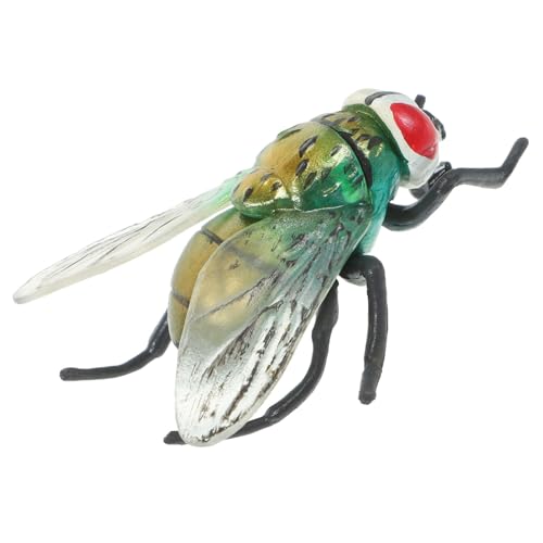 Ipetboom Kunststofffliegen Mini realistische Fake-Fliegen, simulierte Insekten-Spielzeuge, Halloween-Partyzubehör, Insekten-Themen-Dekoration, 6 x 5 x 2,4 cm, von Ipetboom