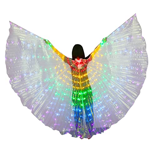 Ipetboom LED Tanzflügel für Frauen Leuchtende Bühnenkostüme für Karneval Halloween Shows Farbwechselnde LED für Spektakuläre Auftritte Ipetboom LED Tanzflügel für Frauen Leuchtende Bühnenkostüme für Karneval Halloween Shows Farbwechselnde LED für Spektakuläre Auftritte von Ipetboom