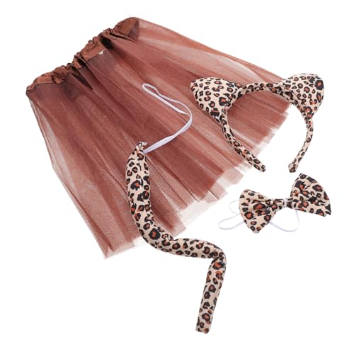 Ipetboom Leopard Kostüm mit Schleife Haarreif und Langlebiges Cosplay Zubehör für Dschungel und Tierparty Mädchen Kostüm Dekoration Robust und Formstabil Ipetboom Leopard Kostüm mit Schleife Haarreif und Langlebiges Cosplay Zubehör für Dschungel und Tierparty Mädchen Kostüm Dekoration Robust und Formstabil von Ipetboom