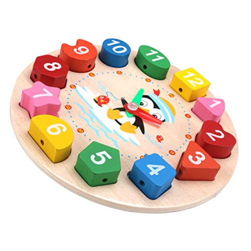 Ipetboom Lernuhr Holzspielzeug Cartoon Pinguin Uhr für Kleinkinder Zeitlernen Puzzle Fördert Farben für Jahre Ipetboom Lernuhr Holzspielzeug Cartoon Pinguin Uhr für Kleinkinder Zeitlernen Puzzle Fördert Farben für Jahre von Ipetboom