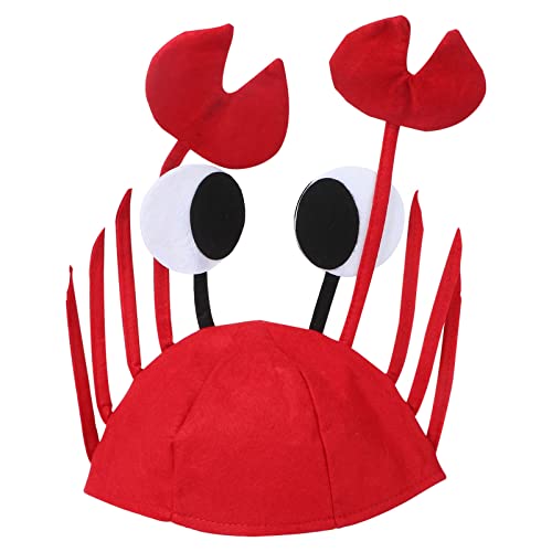 Ipetboom Lustiger Halloween Krebs Hut, Rotes Stoff, 36 x 26 x 16 cm, Partydekoration für Ostern, Halloween, Weihnachten von Ipetboom