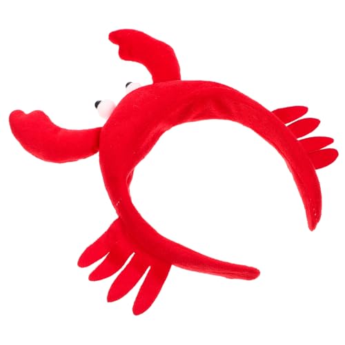 Ipetboom Lustiges Haarreif Lobster Haarschmuck Rotes Plüsch Party Stirnband Kreative Kopfbedeckung Festliche Dekoration für Fotos und Feiern von Ipetboom