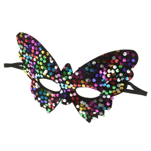 Ipetboom Masquerade Halbgesichts Schmetterlingsmaske mit Pailletten Damen Party Halloween Kostüm Venezianische Maske für Karneval Maskenball Cosplay Bühnenauftritte Ipetboom Masquerade Halbgesichts Schmetterlingsmaske mit Pailletten Damen Party Halloween Kostüm Venezianische Maske für Karneval Maskenball Cosplay Bühnenauftritte von Ipetboom