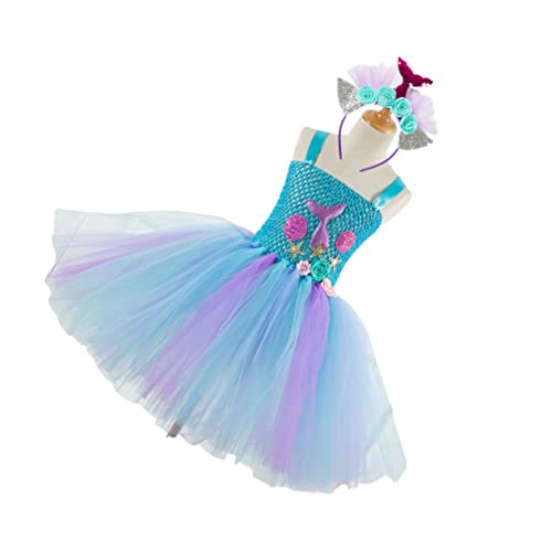 Ipetboom Meerjungfrauenkleid für kleine Mädchen kleiden sich Mädchenkleid Tutu-Rock Meerjungfrau-Kleid prinzessinnen kleider princess dress Meerjungfrauenrock für von Ipetboom