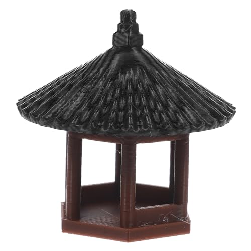 Ipetboom Mini Pavillon Aquarium Dekoration Stabiles Landschaftsornament Verarbeitung Einzigartiges Design Vielseitig für Bonsai Garten und Kleine Aquarien Geeignet von Ipetboom