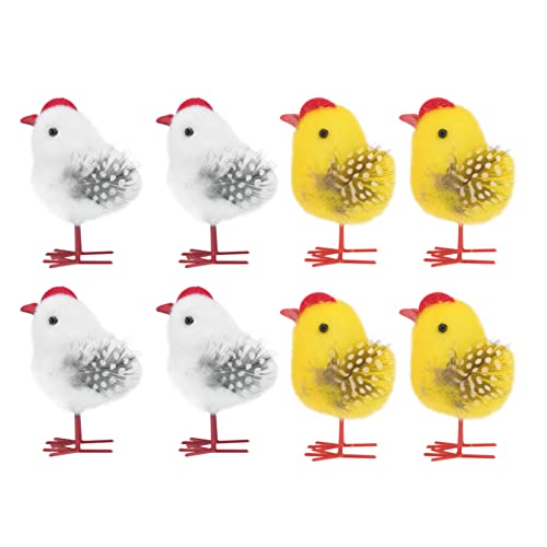 Ipetboom Osterküken Mini Hühnchenfigur: 8Pcs Baby Chicks Spielzeug Osterbabyküken Dekoration Lustige Mini Chicks Ostern Chick Bevorzugt Hühnerpartyzubehör Weiß Und Gelb Ipetboom Osterküken Mini Hühnchenfigur: 8Pcs Baby Chicks Spielzeug Osterbabyküken Dekoration Lustige Mini Chicks Ostern Chick Bevorzugt Hühnerpartyzubehör Weiß Und Gelb von Ipetboom