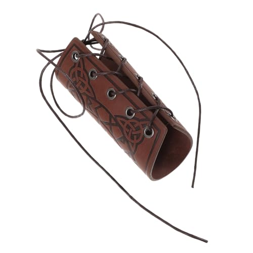 Ipetboom PU Armschützer Punk Stil Verstellbar Leichtes PU Material Vintage Wikinger Armschiene Breites Armband Für Cosplay Halloween Mittelalterliches Kostüm Zubehör Ipetboom PU Armschützer Punk Stil Verstellbar Leichtes PU Material Vintage Wikinger Armschiene Breites Armband Für Cosplay Halloween Mittelalterliches Kostüm Zubehör von Ipetboom