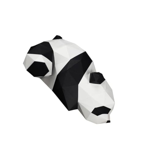 Ipetboom Panda Papiermodell Geometrisches Origami Handgeformte Dekoration Ornament Basteln ohne Schere für Party Festival Wohnzimmer von Ipetboom