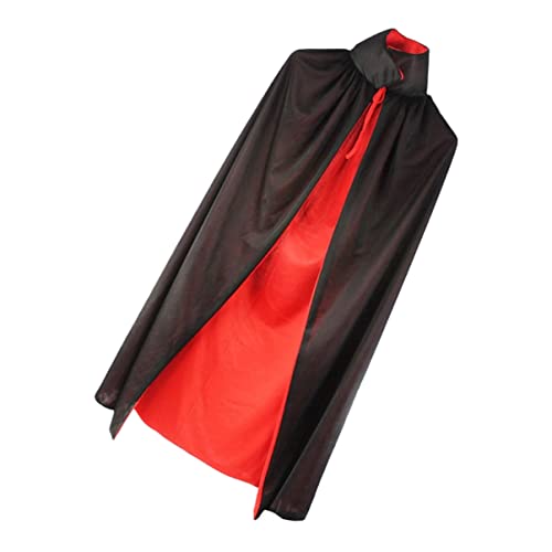 Ipetboom Partyumhang Halloween Todesumhang Vampirumhang Für Erwachsene Halloweenkostüme Halloween Vampirumhang Party Cosplay Umhang Cooler Cosplay Schwarzer Und Roter Umhang Party Cosplay von Ipetboom