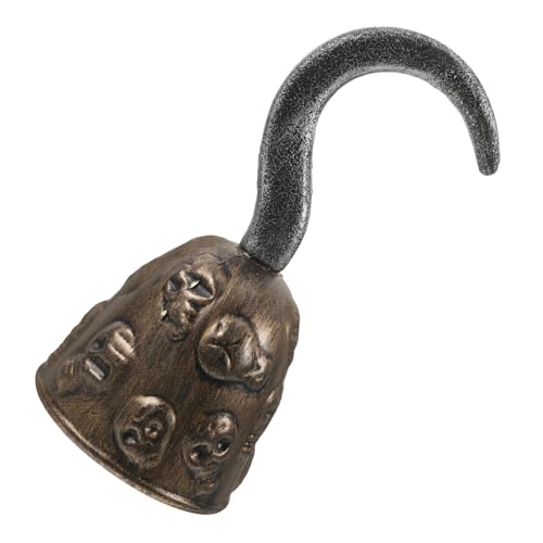 Ipetboom Piratenhaken Haken Kostüm Piraten-Requisiten Piratenparty Cosplay -Accessoires Piratenkostüm Männer Halloween-schmuck Halloween- Haken Für Kostüm Kostümhaken PVC Golden von Ipetboom