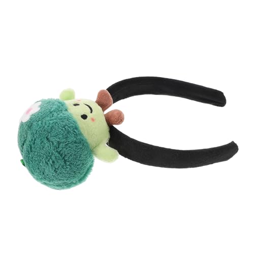 Ipetboom Plüsch Brokkoli Haarreif Weiches Haarband Niedlich Cartoon Stirnband für Make Up Spa Gesichtswäsche Party Kostüm Zubehör von Ipetboom
