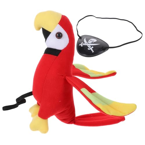 Ipetboom Plüsch Piraten Schultertier mit Augenmaske Weiches Stofftier Piratenkostüm Zubehör für Halloween Karneval Party Cosplay Langlebig und Wiederverwendbar Passend für Piraten Ipetboom Plüsch Piraten Schultertier mit Augenmaske Weiches Stofftier Piratenkostüm Zubehör für Halloween Karneval Party Cosplay Langlebig und Wiederverwendbar Passend für Piraten von Ipetboom