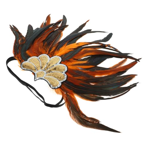 Ipetboom Plume Kopfschmuck für Damen und Herren Stirnband für Partys für Halloween Musikfestivals und Cosplay Vielseitiges Accessoire aus Hochwertigen Materialien von Ipetboom