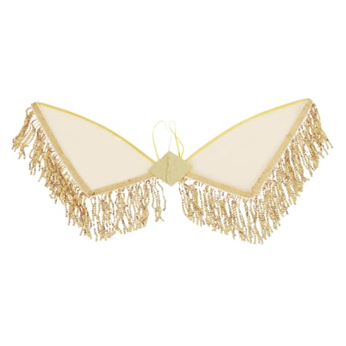 Ipetboom Quastenflügelrock Regenbogenflügel Flügeldekor Für Erwachsene Outfit Fee Cosplay Flügel Feenflügel Kostümzubehör Flügel Für Frauen Cosplay Flügel Halloween Glitzer von Ipetboom