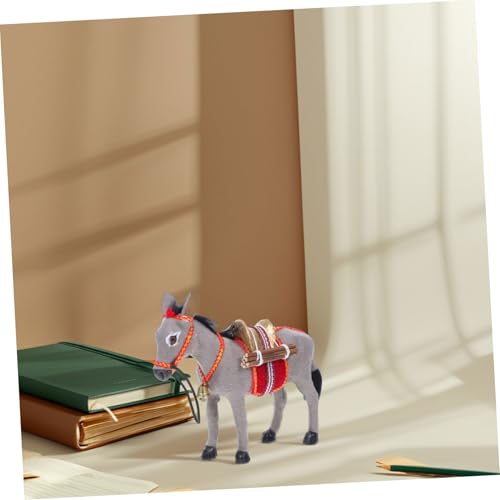 Ipetboom Realistische Eselfigur Miniatur Kunststoff Modell Pädagogisches Für Lernspielzeug Handliches Farmtier Ornament Zufällige Farbe Zufällige Farbe von Ipetboom