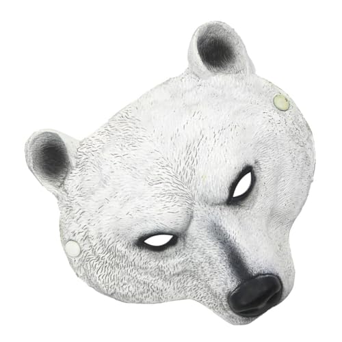 Ipetboom Realistische Polar Bear Maske PU für Halloween Cosplay und Partys Unisex Tiermaske für Erwachsene Komfortabel und Langlebig für Karneval und Themenveranstaltungen Ipetboom Realistische Polar Bear Maske PU für Halloween Cosplay und Partys Unisex Tiermaske für Erwachsene Komfortabel und Langlebig für Karneval und Themenveranstaltungen von Ipetboom