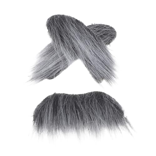 Ipetboom Realistisches Fake Schnurrbart Augenbrauen Set Selbstklebend für Halloween Karneval Cosplay Set für Männer Lustige Party Verkleidung Ipetboom Realistisches Fake Schnurrbart Augenbrauen Set Selbstklebend für Halloween Karneval Cosplay Set für Männer Lustige Party Verkleidung von Ipetboom
