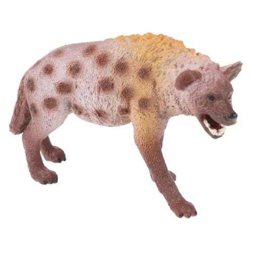 Ipetboom Realistisches Hyänenmodell aus Kunststoff Pädagogisches Wildtier für Detailgetreue Tierfigur als Kognitives Lernspielzeug und Dekoratives Ornament von Ipetboom
