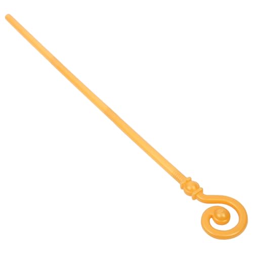 Ipetboom -Requisiten Zauberstab Halloween-Spazierstock Rohrstütze Cosplay Rohrstock Stütze Halloween-Gehstock Halloween-Cosplay-Stock Halloween Cane Plastik Golden von Ipetboom
