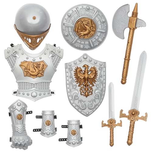 Ipetboom Ritterkostüm Teiliges Mittelalterliches Cosplay Kostüm für Jungen Halloween Fasching Bühnenperformance Verkleidung Zubehör Ipetboom Ritterkostüm Teiliges Mittelalterliches Cosplay Kostüm für Jungen Halloween Fasching Bühnenperformance Verkleidung Zubehör von Ipetboom