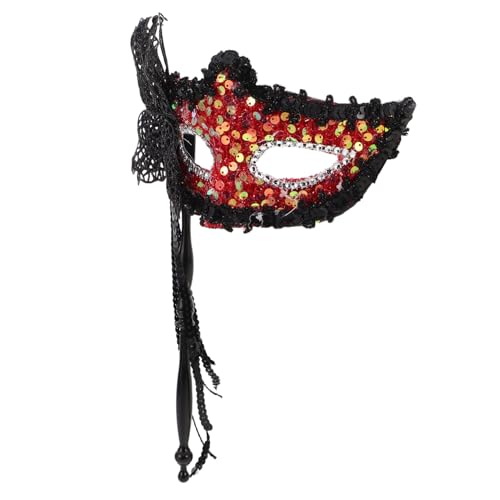 Ipetboom Roten Schmetterlingsmaske mit Haltestab Glänzende Pailletten Maske für Karneval Halloween und Geburtstagsfeiern Leicht Tragbar und Wiederverwendbar Ipetboom Roten Schmetterlingsmaske mit Haltestab Glänzende Pailletten Maske für Karneval Halloween und Geburtstagsfeiern Leicht Tragbar und Wiederverwendbar von Ipetboom