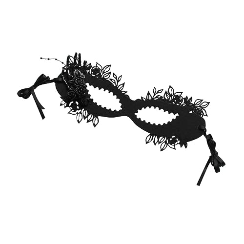 Ipetboom Schwarze Halbmaske Filz für Karneval und Kostüm Party Elegantes Party Accessoire mit Verstellbarem Band für Damen und Herren Perfektes Cosplay Zubehör Ipetboom Schwarze Halbmaske Filz für Karneval und Kostüm Party Elegantes Party Accessoire mit Verstellbarem Band für Damen und Herren Perfektes Cosplay Zubehör von Ipetboom