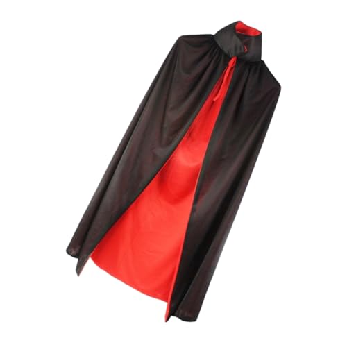 Ipetboom Schwarzes Halloween Vampir Cape Für Erwachsene Wendbares Cosplay Umhang Kreatives Kostüm Accessoire Für Halloween Party Mottoparty Dekoratives Cape von Ipetboom