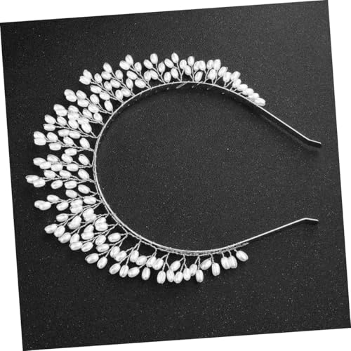 Ipetboom Silberner Perlen haarschmuck Krone Stirnband Extravaganter Braut Haarreif Leichtes Formstabiles Accessoire für Party Fotoshootings und Festliche Anlässe Damen Ipetboom Silberner Perlen haarschmuck Krone Stirnband Extravaganter Braut Haarreif Leichtes Formstabiles Accessoire für Party Fotoshootings und Festliche Anlässe Damen von Ipetboom