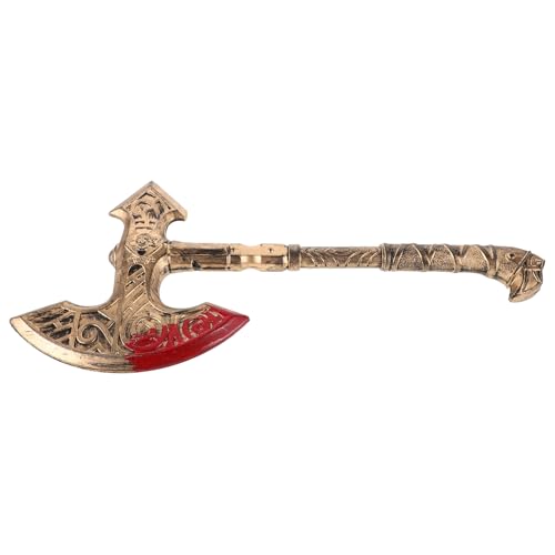 Ipetboom Simulierte Waffenprops Gefälschte Für Leistung Bühnenleistungsprop Halloween Decors Cosplay-Party-Requisiten Halloween-Cosplay-stütze Plastik Golden von Ipetboom