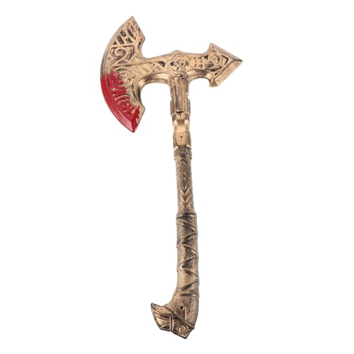 Ipetboom Simulierte Waffenprops Requisite Ausführen Halloween-Cosplay-Requisiten -Requisiten Gefälschte Halloween- Gefälschte Axe -Requisite Plastik Golden von Ipetboom
