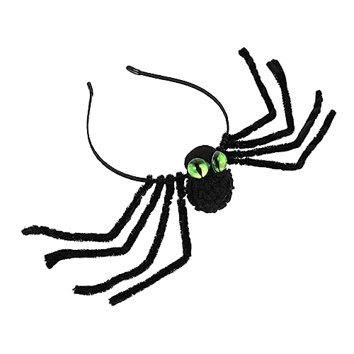 Ipetboom Spinnen - Stirnband halloween haarschmuck halloween haarreif Stirnbänder aus Spinnennetzen Halloween - Haarschmuck Halloween - Spinnen - Haar - Stirnband - Cosplay Polyester Green von Ipetboom