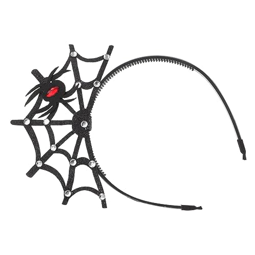 Ipetboom Spinnenkopfschmuck Bühnenshows Kopfschmuck Halloween Spinnenhaarbänder Spinnennetz Halloween Spinnennetz Stirnband Kinderhaarschmuck Masken Spinnenhut Halloween Kinderkopfschmuck von Ipetboom