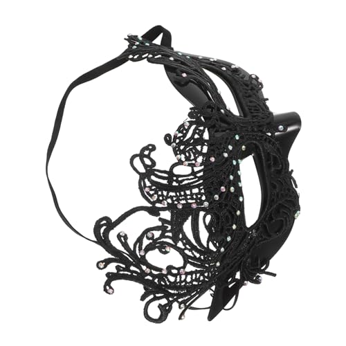 Ipetboom Spitzen-halbgesichtsmaske mit Elastischem Band Dekorative Augenmaske für Halloween Karneval Kostümfest Vintage-punk-cosplay Komfortabler Sitz Stilvolles Damen-accessoire Ipetboom Spitzen-halbgesichtsmaske mit Elastischem Band Dekorative Augenmaske für Halloween Karneval Kostümfest Vintage-punk-cosplay Komfortabler Sitz Stilvolles Damen-accessoire von Ipetboom