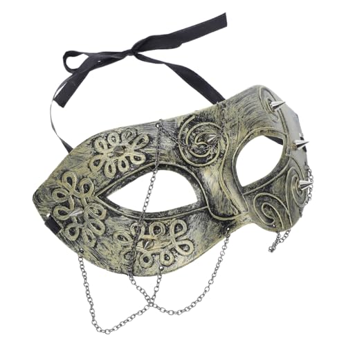 Ipetboom Steampunk Masquerade Maske Halbgesicht mit Kettenakzenten für Halloween Karneval Cosplay Unisex Bühnenauftritt Ipetboom Steampunk Masquerade Maske Halbgesicht mit Kettenakzenten für Halloween Karneval Cosplay Unisex Bühnenauftritt von Ipetboom