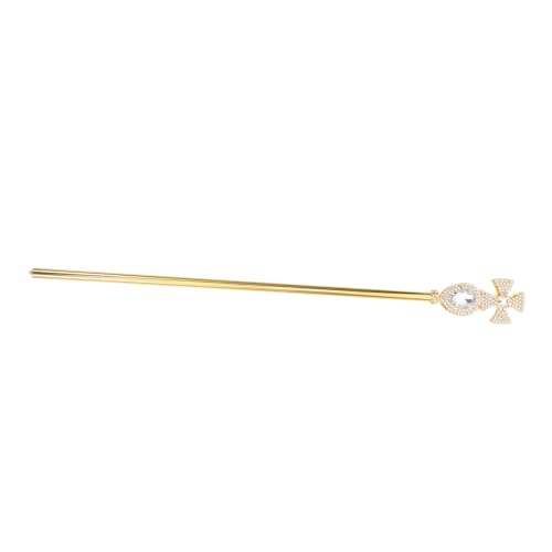 Ipetboom Strass Halloween Stock Halloween Cosplay Zubehör König Kostüm Zauberstäbe Festival LED Lord Mittelalter Kostüm Accessoire Strass Golden von Ipetboom