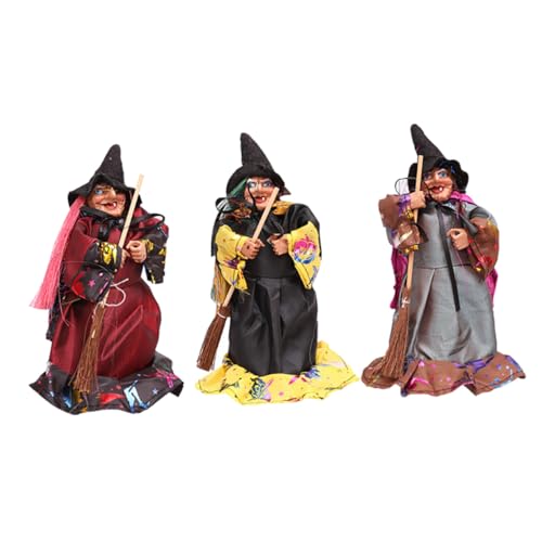 Ipetboom Teiliges Gruselige Hexenpuppen mit Besen Halloween Party Dekoration Vielseitig Einsetzbar für Festliche Langlebig Aufhängen an Türen Wänden Bäumen und Ipetboom Teiliges Gruselige Hexenpuppen mit Besen Halloween Party Dekoration Vielseitig Einsetzbar für Festliche Langlebig Aufhängen an Türen Wänden Bäumen und von Ipetboom