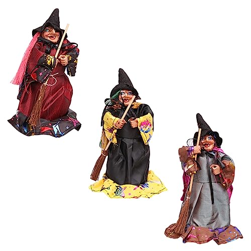 Ipetboom Teiliges Hexenpuppen Halloween Deko Aufhängen mit Besen Langlebig Bunte Farben als Party Dekoration und für Halloween Feier Ipetboom Teiliges Hexenpuppen Halloween Deko Aufhängen mit Besen Langlebig Bunte Farben als Party Dekoration und für Halloween Feier von Ipetboom