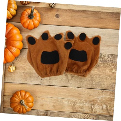 Ipetboom Teiliges Hundekostüm für Hundearmband Schleife Nase und Pfotenhandschuhen Tierkostüm Zubehör für Rollenspiele Fasching Halloween und Cosplay Events von Ipetboom