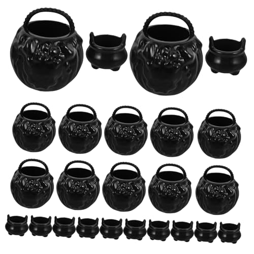 Ipetboom Teiliges Mini Set aus Schwarzem Realistische Miniatur Hexenbottiche und Kessel Halloween Dekoration für Puppenhäuser DIY Bastelprojekt für Halloween Partys und Festtagsdeko Ipetboom Teiliges Mini Set aus Schwarzem Realistische Miniatur Hexenbottiche und Kessel Halloween Dekoration für Puppenhäuser DIY Bastelprojekt für Halloween Partys und Festtagsdeko von Ipetboom