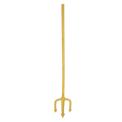 Ipetboom Teufel Cosplay Goldene Dämonengabel für Halloween Kostümpartys Abnehmbares Accessoire für Unvergessliche Feiern Maskeraden von Ipetboom